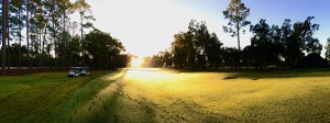 Sun Over Golf Course