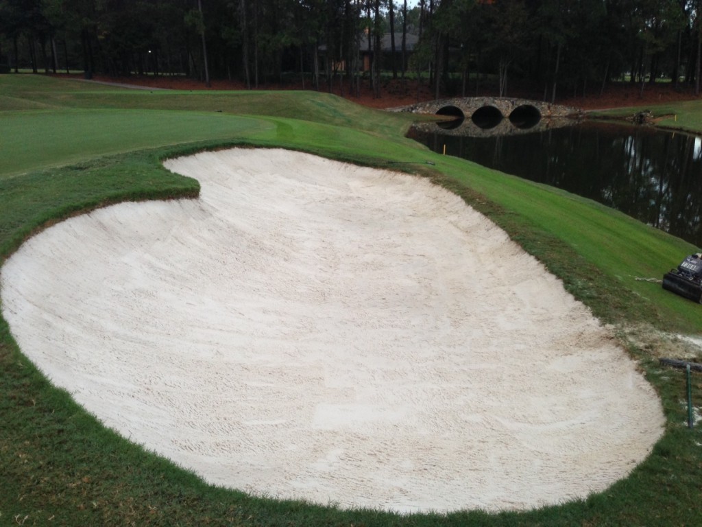 Adding Fresh Sand to the Bunkers
