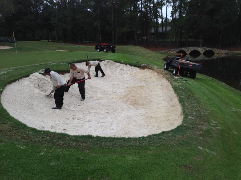 Clearing Drainage Lines within the Bunkers