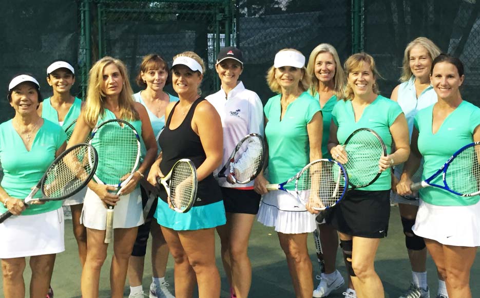 Golden Ocala's Lady Mustangs tennis team.