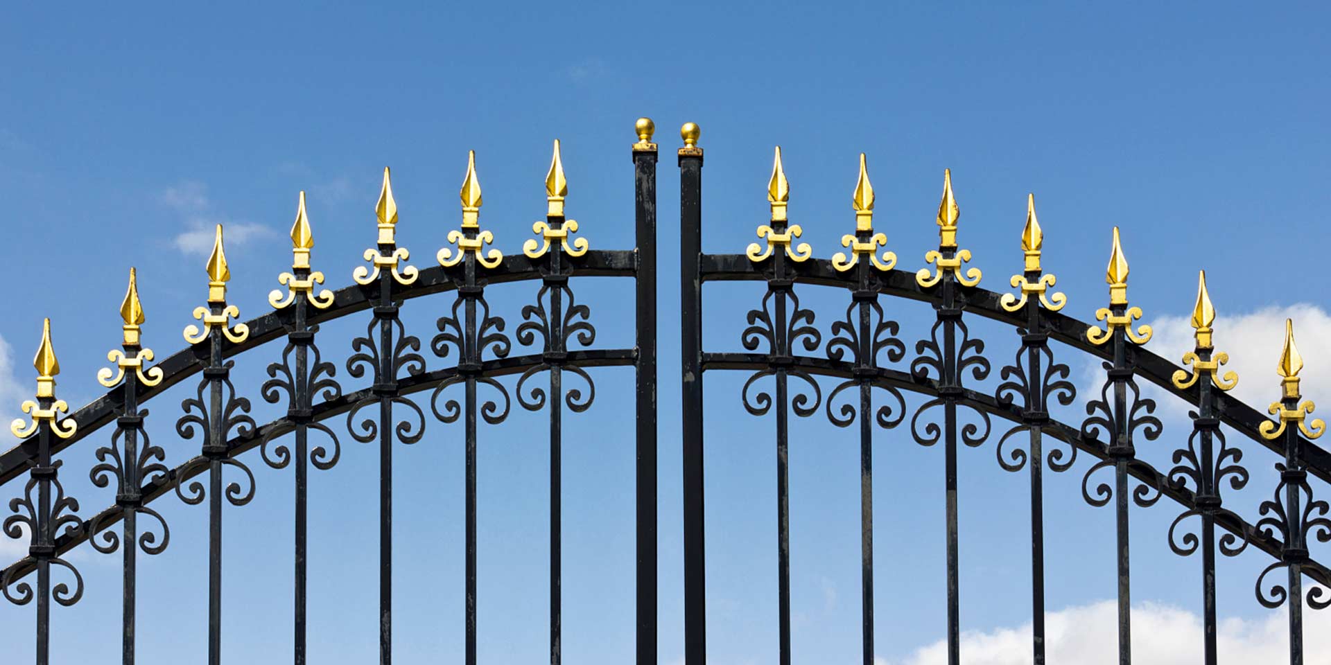 A gate at a gated community